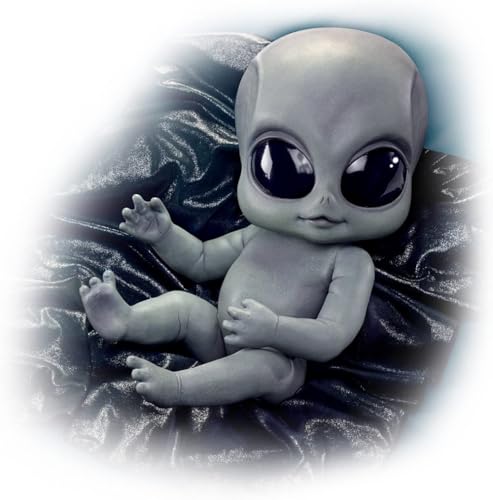 The Ashton - Drake Galleries Greyson Alien Baby Doll By Kosart Studios with Cosmic Style Blanket Ultra Realistic Soft Vinyl Skin Weighted Fully Poseable 16