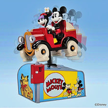 Load image into Gallery viewer, The Bradford Exchange Disney Fun with Mickey Mouse and Minnie Mouse Coin-Op Rides Sculpture Collection Nostalgic Hand-Painted Resin Figurine with Wind-Up Disney Music 6-inches
