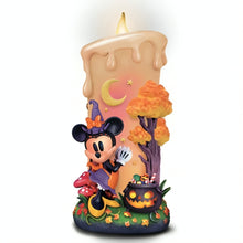Load image into Gallery viewer, The Bradford Exchange Disney Mickey &amp; Friends Flameless LED Halloween Candles Collection Issue #2 Minnie's Moonlight Spells Handcrafted Decor 7-inches
