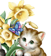 Load image into Gallery viewer, The Bradford Exchange Springtime Discoveries Seasons in the Garden Sculpture Collection Issue #1 Lifelike Kittens Hand Painted &amp; Hand Crafted Sculpture by Kayomi Harai 7-inches - RCE Global Solutions
