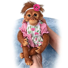 Load image into Gallery viewer, The Ashton-Drake Galleries Precious Poppy Poseable Lifelike Monkey Doll by Jane Baffi 12-inches - RCE Global Solutions
