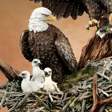 Load image into Gallery viewer, The Bradford Exchange Bald Eagle Sculpture Protectors of The Nest Collection Issue #1: Treetop Majesty Hand-Painted American Eagle Collectible in Artist’s Resin 10-inches
