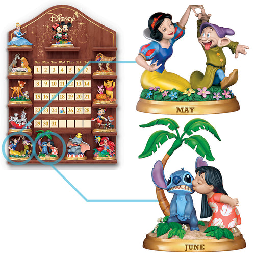 The Bradford Exchange Disney Magical Moments Perpetual Calendar Figurines MAY/JUN #3