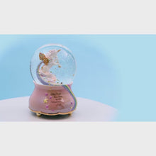 Load and play video in Gallery viewer, The Bradford Exchange Granddaughter You Are Magical Unicorn Glitter Globe Heirloom Porcelain® Handcrafted Hand-Painted and Plays &#39;Beautiful Dreamer&#39; Melody and 22-Carat Gold Accents A Perfect Gift for Granddaughters Collectible Keepsake 6-inches
