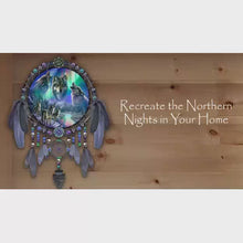 Load and play video in Gallery viewer, The Bradford Exchange Natural Wonder Illuminated Dreamcatchers from Aurora Borealis Wall Decor Collection Issue #1 by James Meger 12.5-inches
