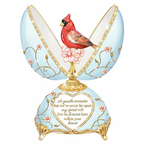 Heavenly Messenger Egg-Shaped Music Box Handcrafted of Heirloom Porcelain - RCE Global Solutions