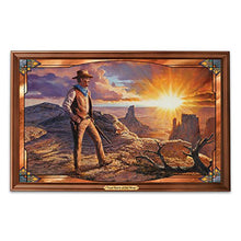 Load image into Gallery viewer, John Wayne True Spirit Of The West Illuminated Panoramic Wall Décor by The Bradford Exchange - RCE Global Solutions
