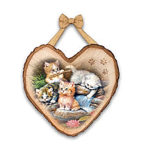 Load image into Gallery viewer, The Bradford Exchange Curious Kittens Wall Decor Collection &quot;Playing At The Pond&quot; Issue #1 by Jürgen Scholz 7-inches - RCE Global Solutions
