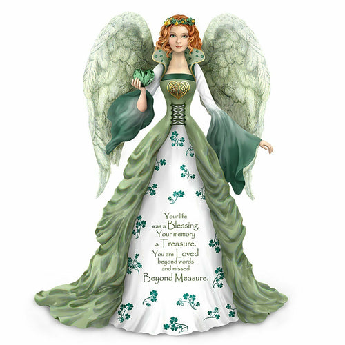 The Hamilton Collection Thomas Kinkade Irish Inspired Bereavement Angel Figurine A Love Beyond Measure - RCE Global Solutions