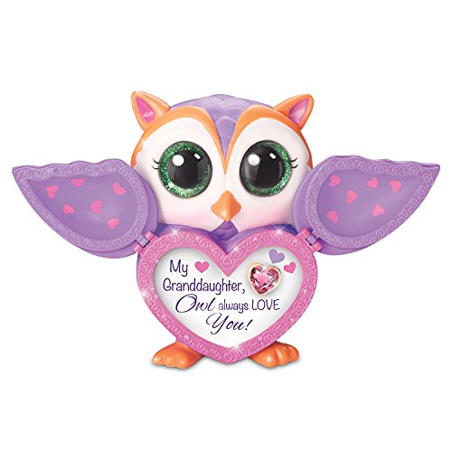 Porcelain Owl Music Box for Granddaughter with Movable Wings by The Bradford Exchange - RCE Global Solutions