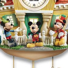 Load image into Gallery viewer, The Bradford Exchange Disney Mickey Mouse Through The Years Cuckoo Clock with Lights Music and Motion - RCE Global Solutions
