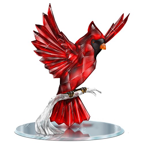 The Hamilton Collection Blake Jensen Crystalline Cardinal Figurine with Mirror Base: Hamilton Collection - RCE Global Solutions
