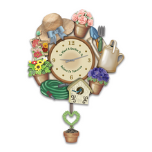 Load image into Gallery viewer, The Bradford Exchange Joy Of Gardening Sculptural Wall Clock - RCE Global Solutions
