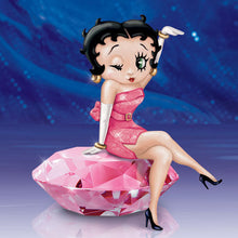 Load image into Gallery viewer, The Bradford Exchange Betty Boop Limited Edition 3.5&quot; Tall Resin Sculpture on Pink Gemstone | Betty Boop Sassy Sophistication Gem Figurine Collection - RCE Global Solutions
