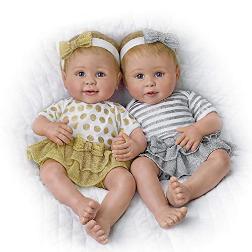 The Ashton - Drake Galleries Linda Murray Lifelike Silicone Twin Baby Dolls from Ashton Drake: Set of Two - RCE Global Solutions