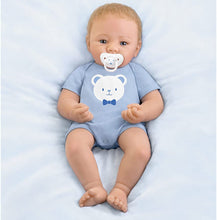 Load image into Gallery viewer, So Truly Real Little Buddy Vinyl Baby Doll Weighted to Feel Like A Newborn with Magnetic Pacifier - RCE Global Solutions
