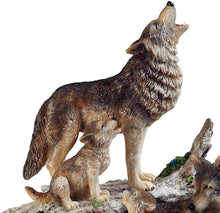 Load image into Gallery viewer, The Bradford Exchange Spring Serenade Wolf Pack Handcrafted Wolf Family Sculpture - RCE Global Solutions
