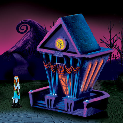 Disney The Nightmare Before Christmas Black Light Village Collection - Town Hall