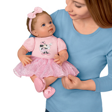 Load image into Gallery viewer, The Ashton - Drake Galleries Sparkle, Shimmer, And Shine! Baby Girl Doll Poseable Weighted Cloth Body and Hand Rooted Hair RealTouch® Vinyl Skin by Master Doll Artist, Linda Murray 18-inches - RCE Global Solutions
