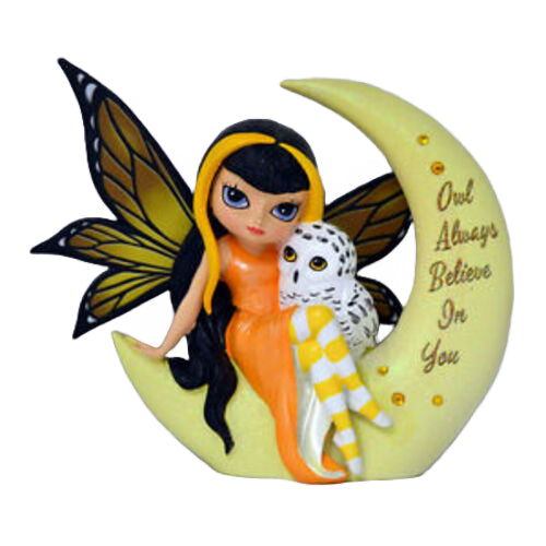 The Hamilton Collection Owl Always Believe You Fairy Moon Owl Figurine by Jasmine Becket Griffith 5-inches - RCE Global Solutions