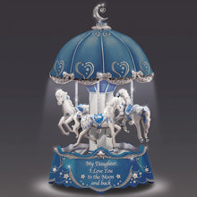 Load image into Gallery viewer, The Bradford Exchange Carousel Music Box for Daughter with Lights and Rotation 8&quot;-Inches - RCE Global Solutions
