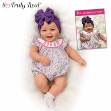 Load image into Gallery viewer, The Ashton - Drake Galleries Sixth Annual Baby Photo Contest Winner: &quot;Norah&quot; An Irresistible Smile to Light Up the Room Lifelike Soft Hand-rooted Hair &amp; RealTouch® Vinyl Skin by Ping Lau 17-inches - RCE Global Solutions
