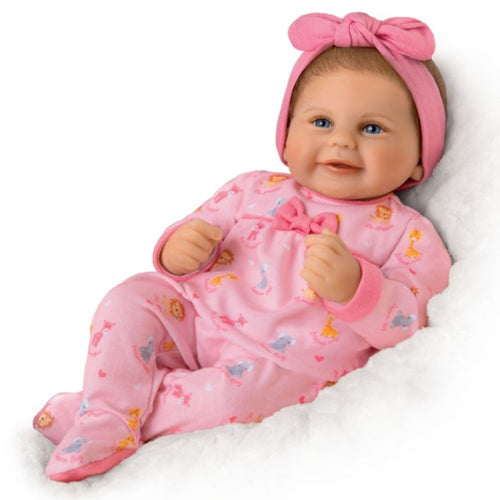 The Ashton - Drake Galleries My Wishes for You Little One Baby Girl Doll So Truly Real® Weighted Lifelike with Sleeper and Blanket and RealTouch® Vinyl Skin by Acclaimed Artist Violet Parker 16-inches - RCE Global Solutions