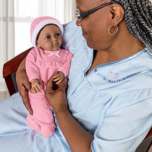 Load image into Gallery viewer, The Ashton - Drake Galleries Kayla the Comfort Doll Designed for Dementia and Alzheimer&#39;s Therapy Realistic African American Black Baby Girl Weighted Poseable with Soft RealTouch® Vinyl Skin 18-inches - RCE Global Solutions
