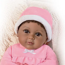 Load image into Gallery viewer, The Ashton - Drake Galleries Kayla the Comfort Doll Designed for Dementia and Alzheimer&#39;s Therapy Realistic African American Black Baby Girl Weighted Poseable with Soft RealTouch® Vinyl Skin 18-inches - RCE Global Solutions
