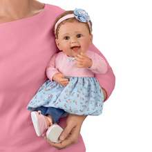 Load image into Gallery viewer, The Ashton - Drake Galleries Giggles And Grins Interactive Touch Activated So Truly Real® Lifelike With RealTouch® Vinyl Skin &amp; Hand Rooted Hair Weighted For Realism Baby Doll by Sherry Rawn 18-inches - RCE Global Solutions
