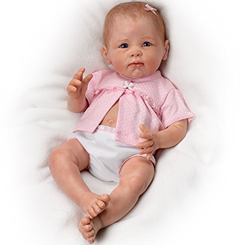 The Ashton-Drake Galleries Kaylee So Truly Real Vinyl Weighted Poseable Baby Girl Doll by Linda Murray 20-inches - RCE Global Solutions