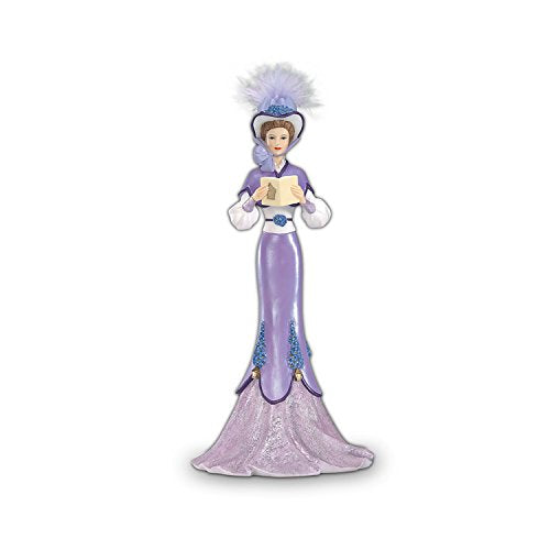 The Hamilton Collection Alzheimers Support Thomas Kinkade Victorian Lady Figurine Dressed in Lavender: Serenade of Strength 7