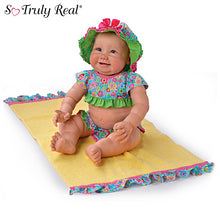 Load image into Gallery viewer, The Ashton - Drake Galleries &quot;Beach Baby&quot; Girl Doll With Sunglasses &amp; Towel Poseable So Truly Real® with RealTouch® Vinyl Skin &amp; Hand-rooted Hair by Sherry Miller 21-inches - RCE Global Solutions
