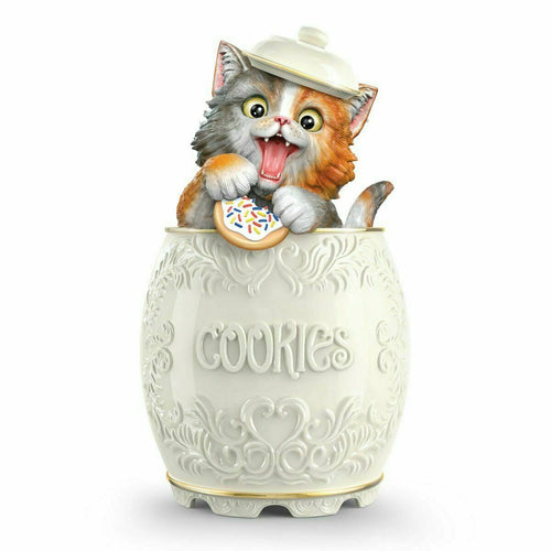 The Purr-fect Treat Ceramic Kitty Cookie Jar by The Bradford Exchange - RCE Global Solutions