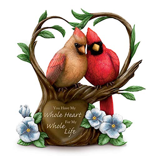 The Hamilton Collection You Have My Whole Heart for My Whole Life Hand-Painted Songbird Figurine