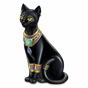 The Hamilton Collection Pharaoh of the Night Cat Figurine by Blake Jensen 4.3-inches