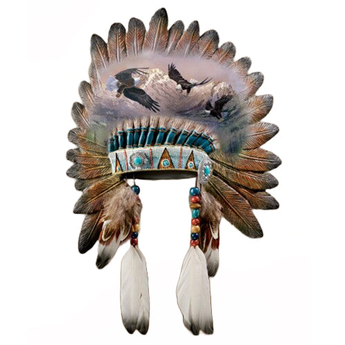 The Bradford Exchange Majestic Master of the Sky Sacred Tribal Spirits Eagle Art Wall Decor by Ted Blaylock 8-inches - RCE Global Solutions