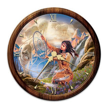 Load image into Gallery viewer, The Bradford Exchange Native American-Inspired Stained Glass Wall Clock: Illuminating Spirits - RCE Global Solutions
