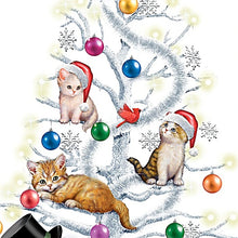 Load image into Gallery viewer, The Bradford Exchange Purr-fectly Mischievous Illuminated Kitten Tabletop Christmas Tree 13-inches - RCE Global Solutions
