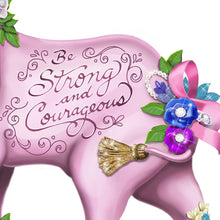 Load image into Gallery viewer, The Hamilton Collection Breast Cancer Awareness Elephant Figurine by Sally Barlow with Faux Gems - RCE Global Solutions
