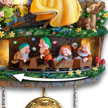 Load image into Gallery viewer, The Bradford Exchange Disney Snow White and The Seven Dwarfs Clock Lights Up with Music and Motion - RCE Global Solutions
