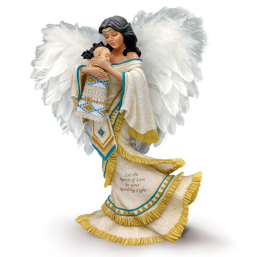 The Bradford Exchange Guiding Light Native Angel Baby Spirits of Eternal Love Sculpture 9-inches - RCE Global Solutions