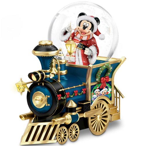 The Bradford Exchange Disney Mickey Mouse Miniature Snowglobe: Santa Mouse is Comin' to Town - RCE Global Solutions