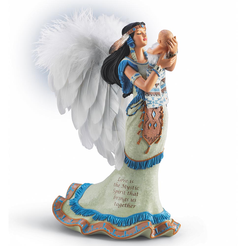 Majesty Of Love Native Angel Baby Spirits of Heart Figurine Bradford Exchange - RCE Global Solutions