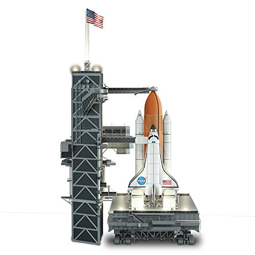 The Bradford Exchange Hawthorne Village Division Kennedy Space Center Launch Pad Lights Up Space Shuttle Sculpture 17-inches - RCE Global Solutions