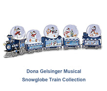 Load image into Gallery viewer, The Bradford Exchange Musical Snowglobe Train Collection: Let It Snow Musical Snowglobe Train Issue #2 Christmas Decoration by Dona Gelsinger 4-inches - RCE Global Solutions
