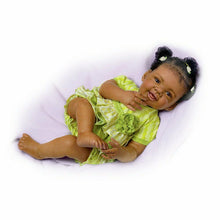 Load image into Gallery viewer, The Ashton - Drake Galleries Alexis Lifelike So Truly Real® African American Black Baby Girl Doll Hold That Pose!® Design Weighted with Soft  RealTouch® Vinyl Skin by artist Waltraud Hanl 19-inches - RCE Global Solutions
