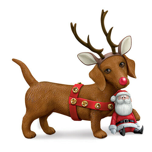 Through the Snow Dachshund Dog Figurine Bradford Exchange - RCE Global Solutions