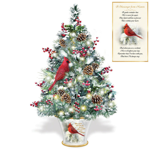 The Bradford Exchange My Spirit Will Live On Illuminated Tabletop Tree by James Hautman Christmas Decoration 14