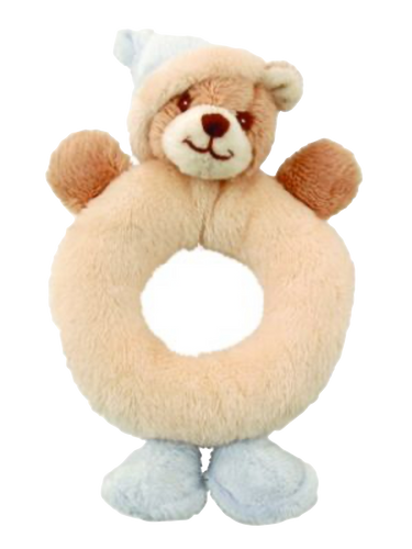 Bukowski Design Viggo Teddy Bear Rattle Brown Super Soft High Quality Plush Stuffed Animal Toy 6” - RCE Global Solutions